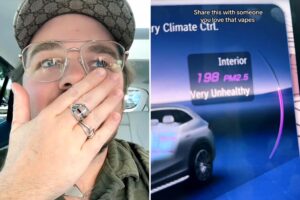 Mercedes owner goes viral by using vape to test vehicle's high-tech air filter